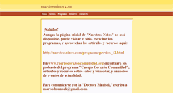 Desktop Screenshot of nuestrosninos.com